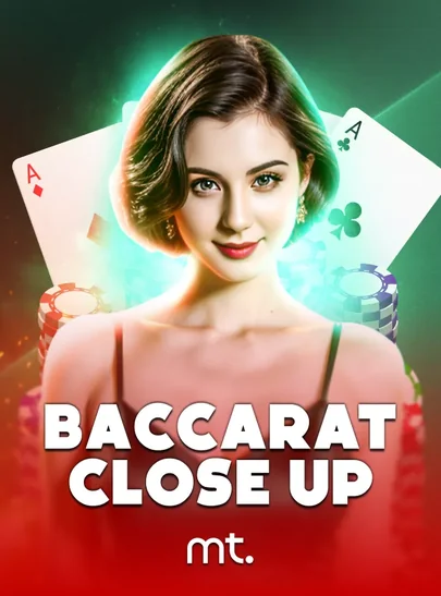 ภาพโต๊ะสด Baccarat Close Up จากค่าย mt.