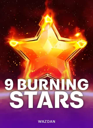 ภาพปกเกมสล็อต 9 Burning Stars ค่าย Wazdan